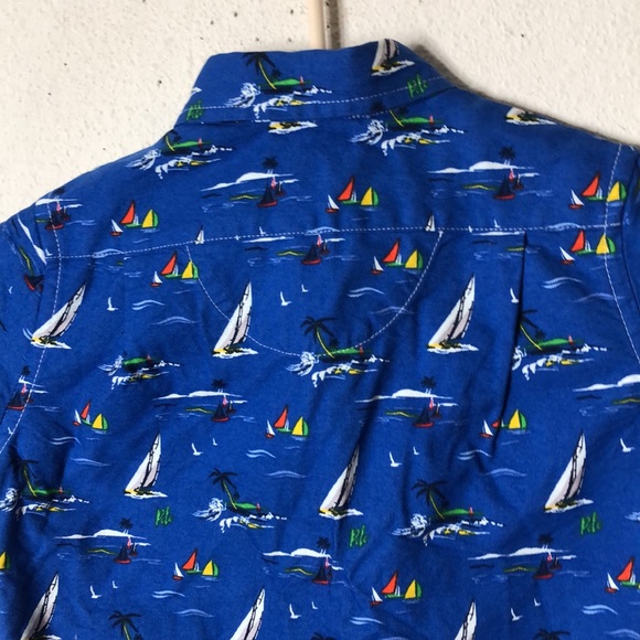 POLO RALPH LAUREN Toddler Boys Sailboat Cotton Polo Shirt NWT. 5 - Picture 6 of 8
